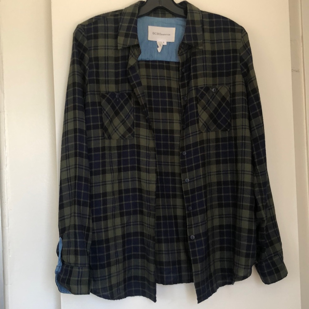 BCBGeneration Flannel Shirt